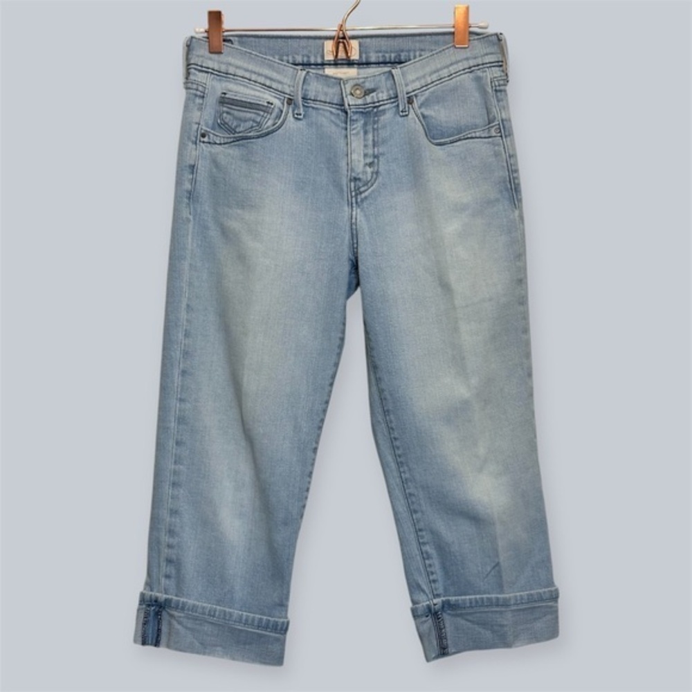 Levi's Light Blue Cropped Ankle Jeans